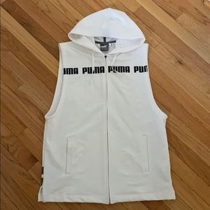 New Puma Sleeveless Zip-Up Hoodie